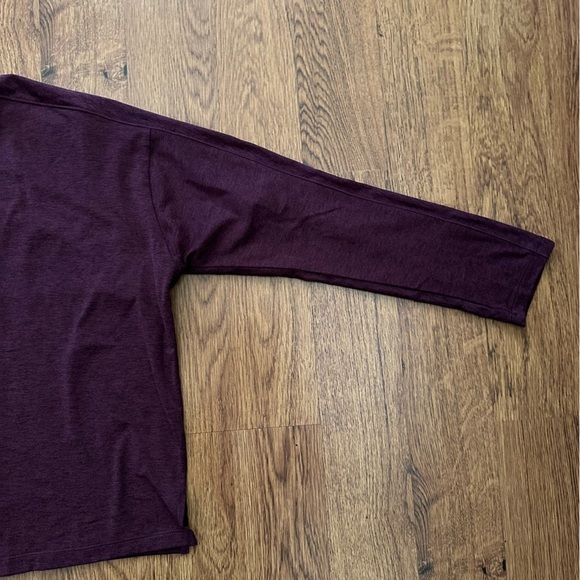 Girlfriend Collective Plum ReSet Long Sleeve Tee Size Large - Picture 6 of 8